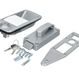 Serrure de porte de caravane Rhiwa Quality droite - adaptée pour portes de 25 mm d'épaisseur